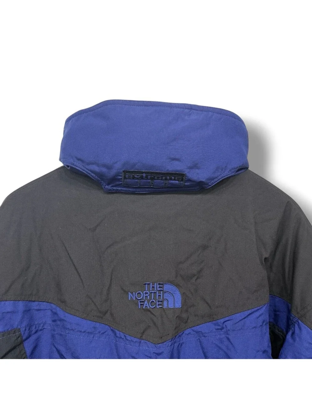 Vintage The North Face Extreme Light Jacket Mens XL Blue Black Hooded Coat